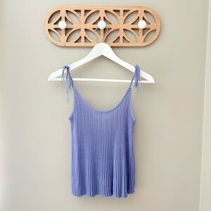 John + Jenn Flowy Tank Top Blue Sz Medium